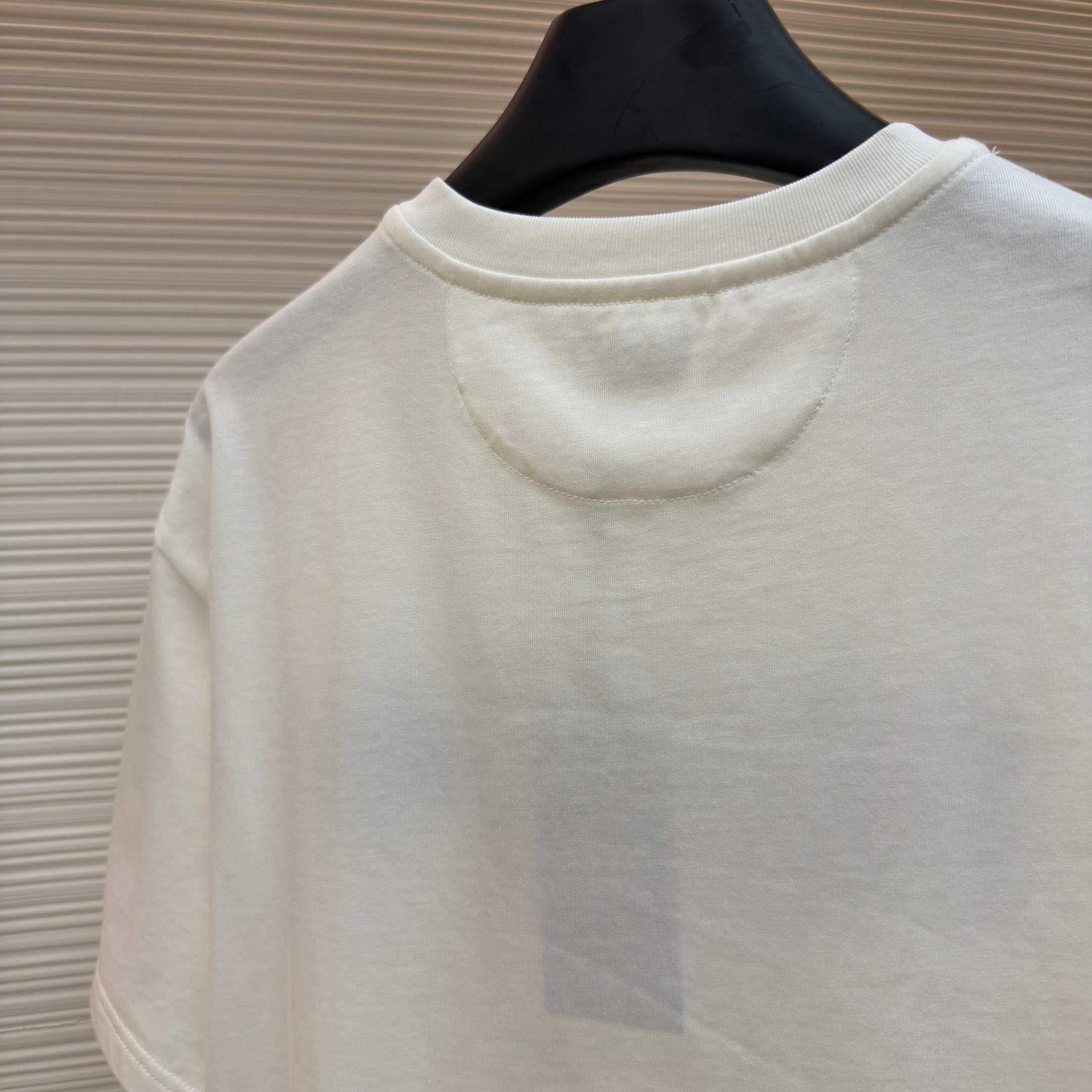 Fendi Lunar New Year White Cotton T-shirt - DopestKickz