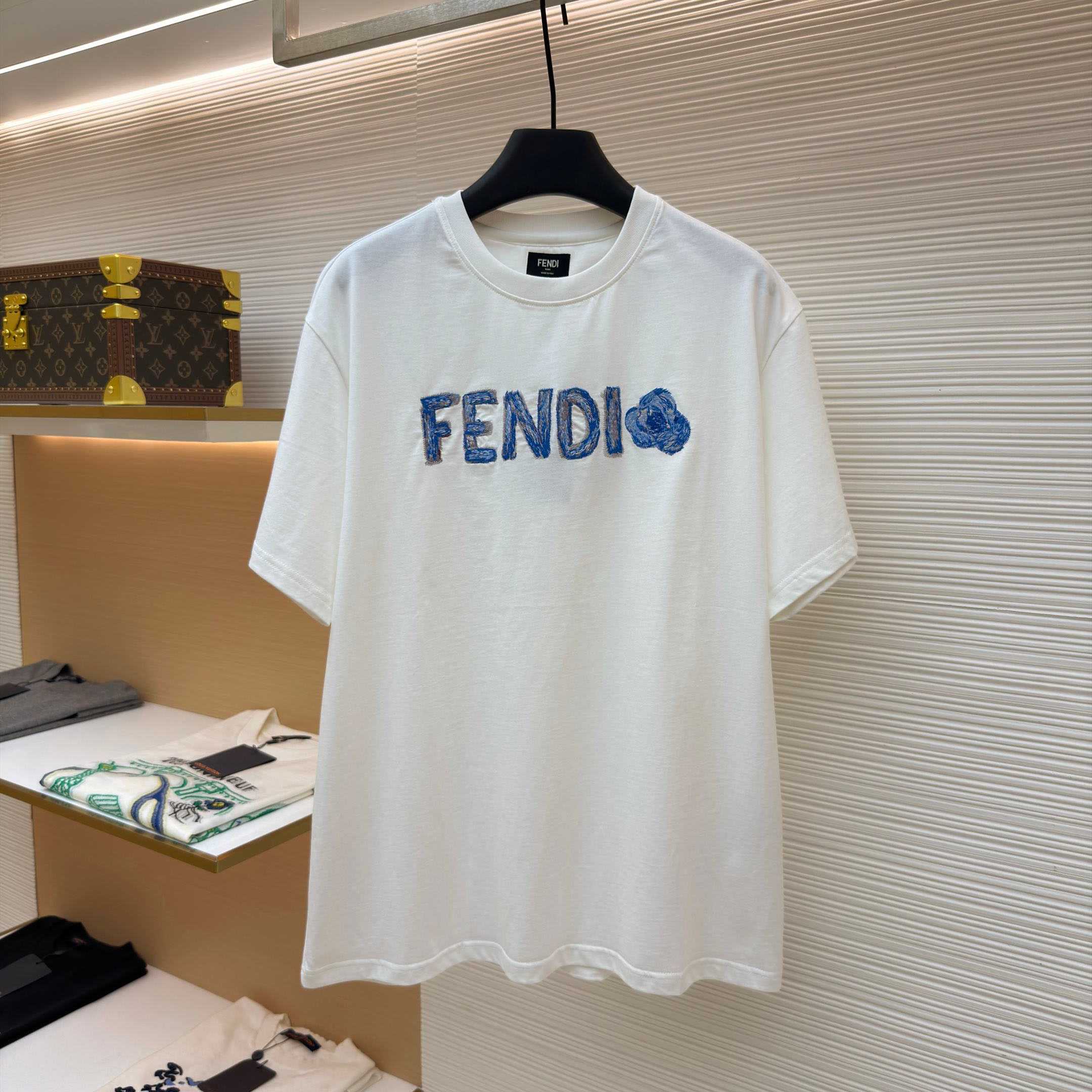 Fendi Lunar New Year White Cotton T-shirt - DopestKickz