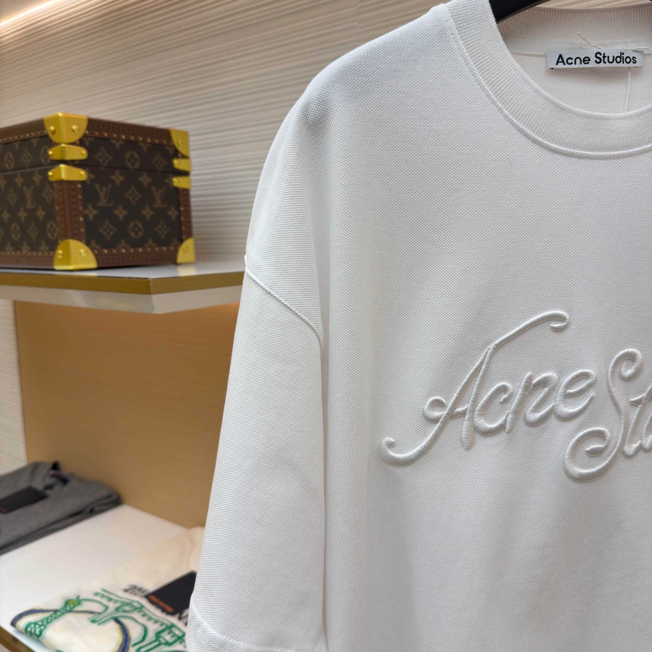 Acne Studios  Embroidered Logo T-shirt - DopestKickz