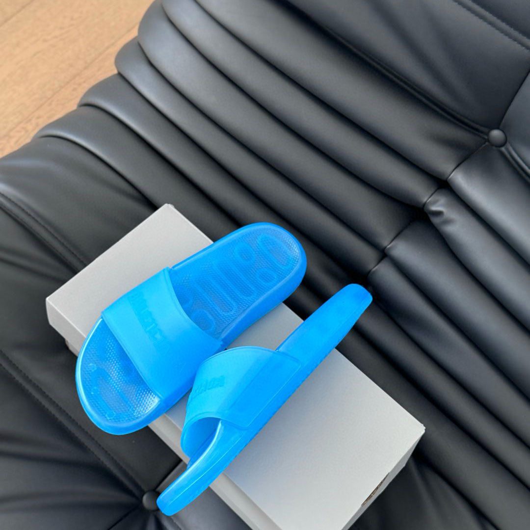 Balenciaga Pool Transparent Slide Sandal - DopestKickz