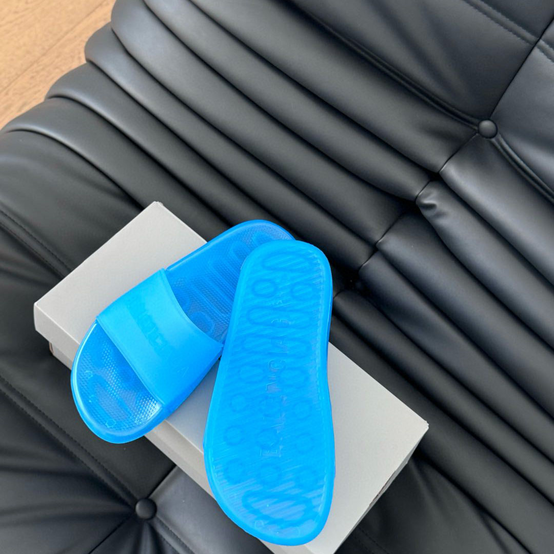 Balenciaga Pool Transparent Slide Sandal - DopestKickz