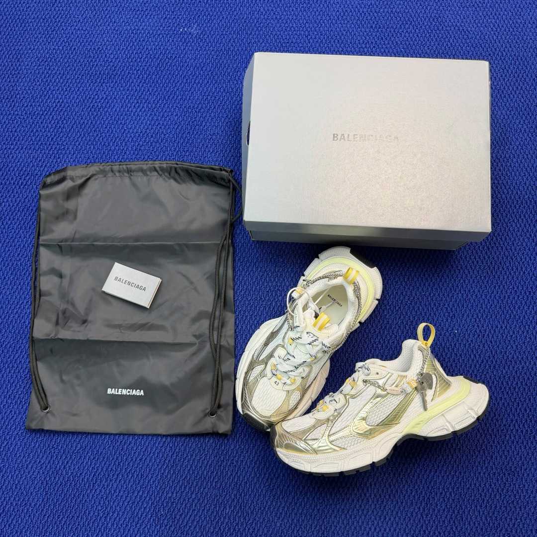 Balenciaga 3xl Sneaker With Charms In White/Yellow/Silver/Black - DopestKickz