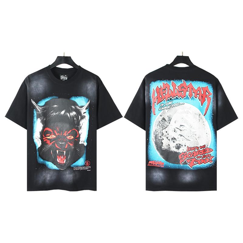 Hellstar Full Moon T-Shirt 'Black' - DopestKickz