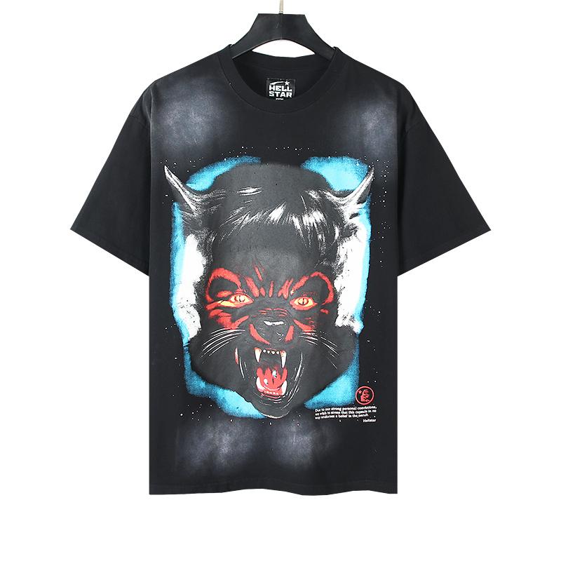 Hellstar Full Moon T-Shirt 'Black' - DopestKickz