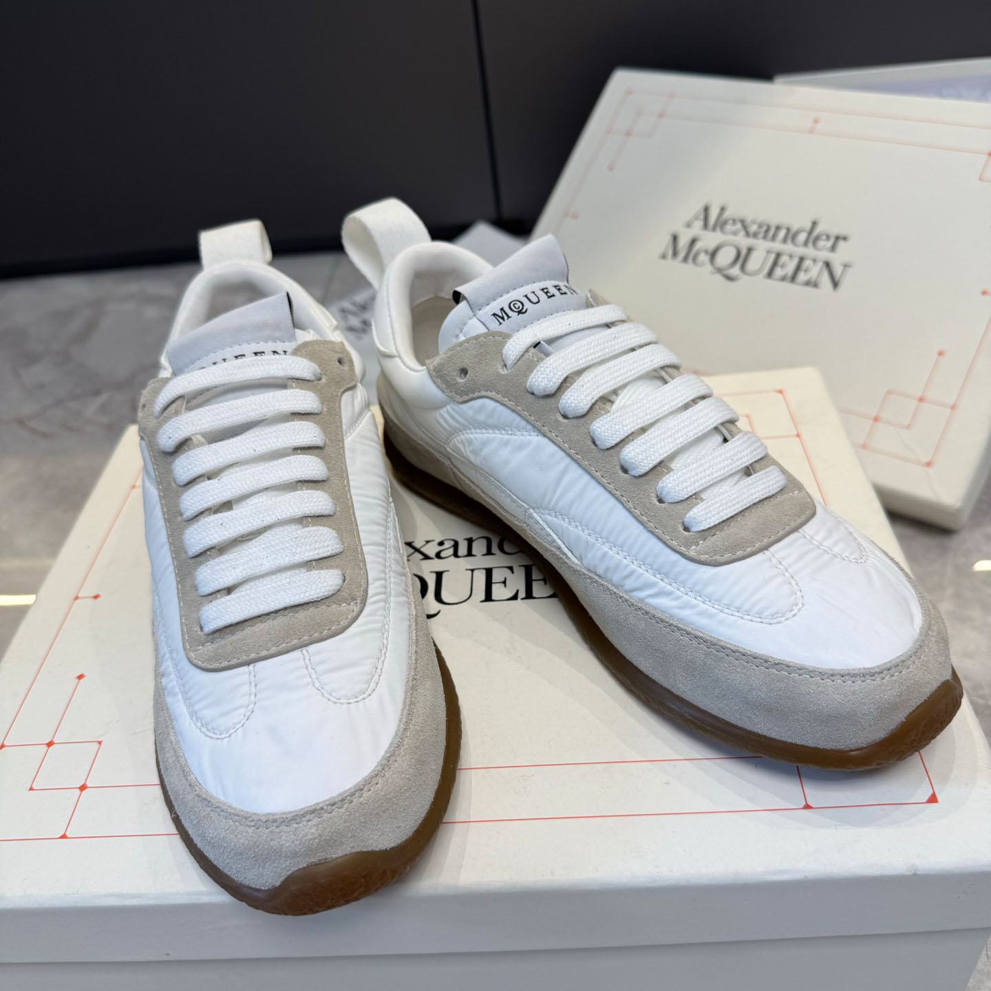 Alexander McQueen EC1 Sneaker In White - DopestKickz