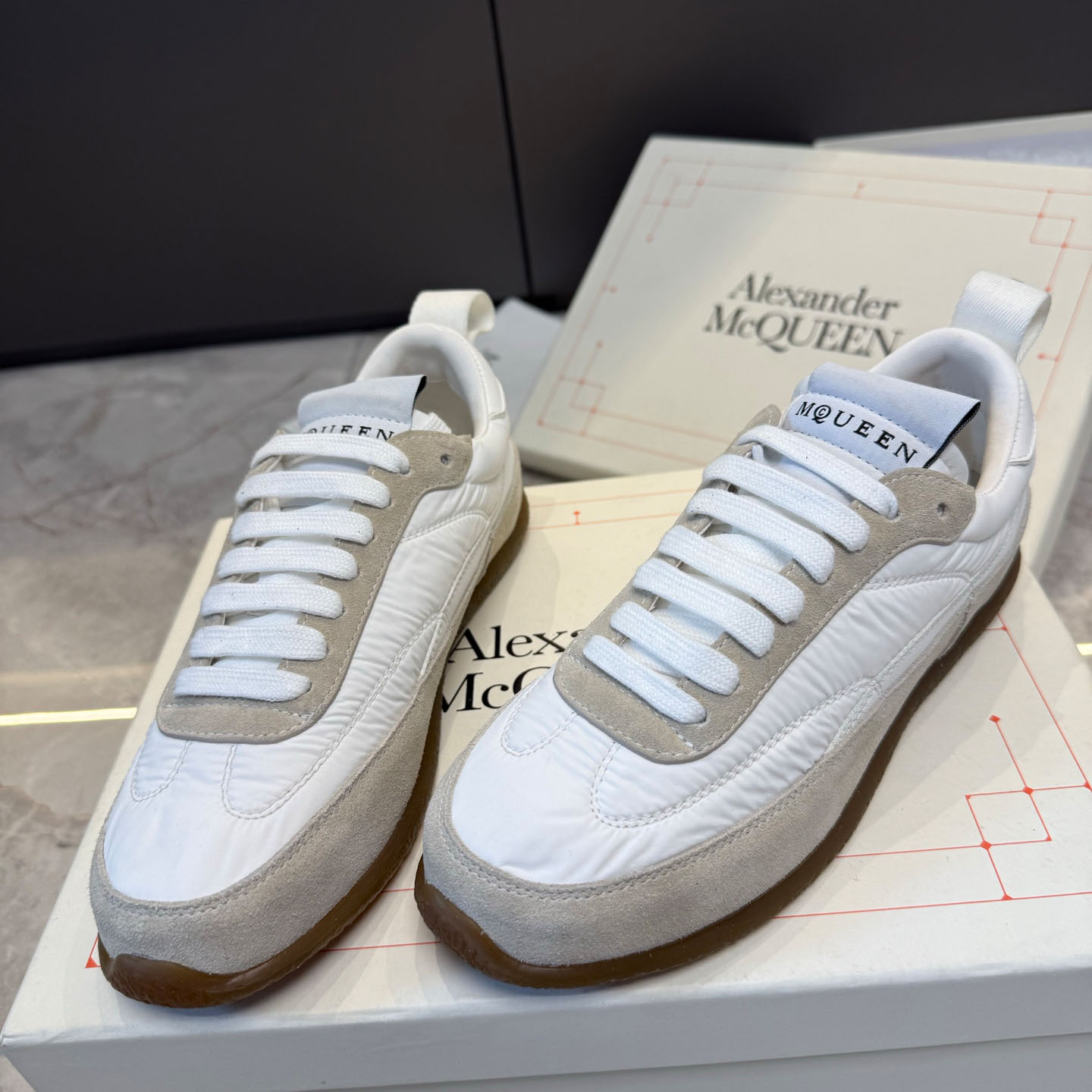 Alexander McQueen EC1 Sneaker In White - DopestKickz