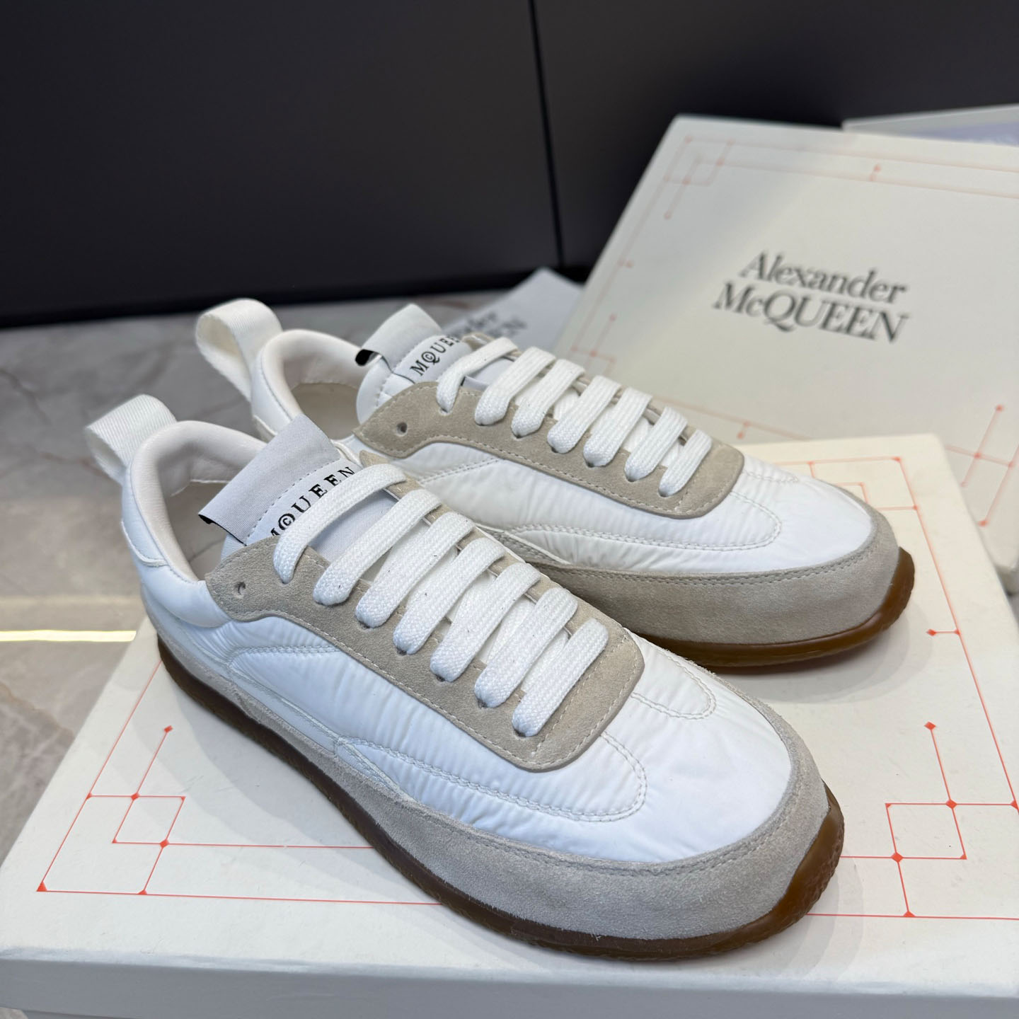 Alexander McQueen EC1 Sneaker In White - DopestKickz