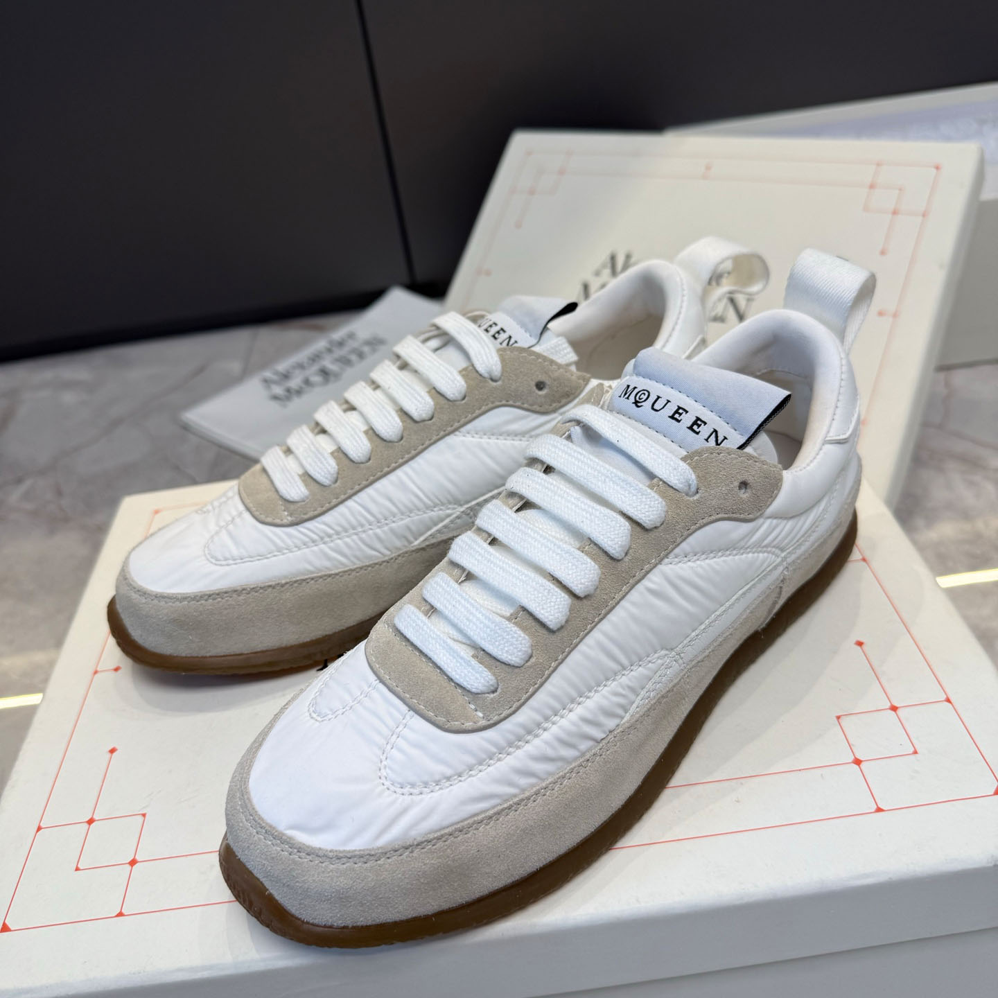 Alexander McQueen EC1 Sneaker In White - DopestKickz