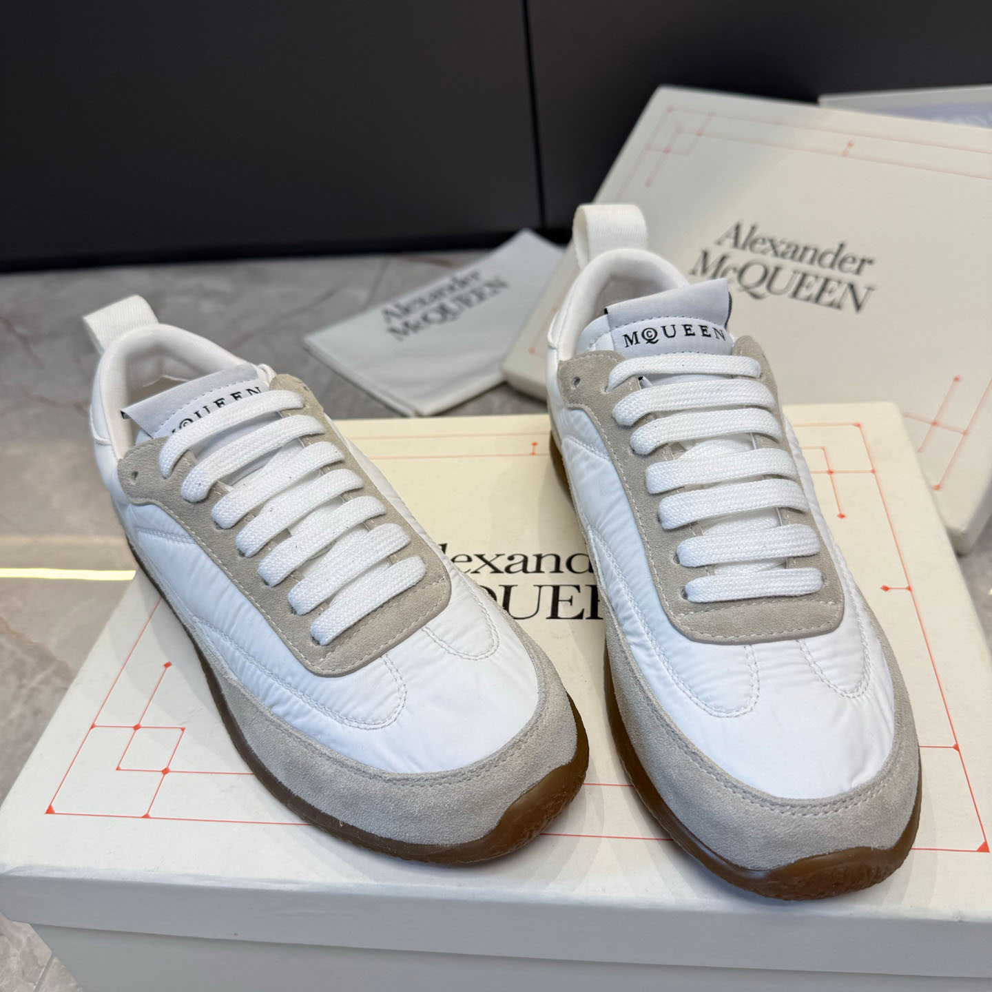 Alexander McQueen EC1 Sneaker In White - DopestKickz