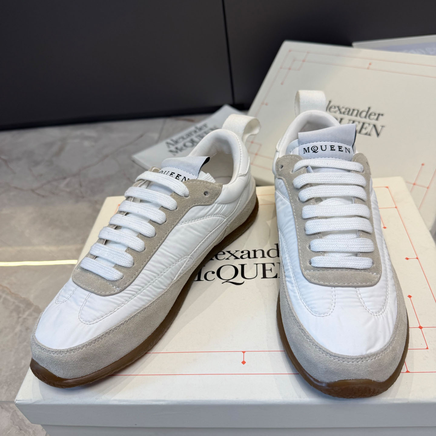Alexander McQueen EC1 Sneaker In White - DopestKickz