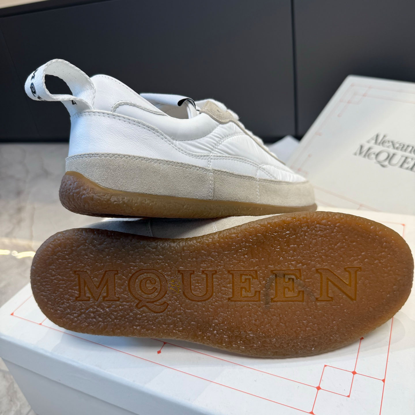 Alexander McQueen EC1 Sneaker In White - DopestKickz