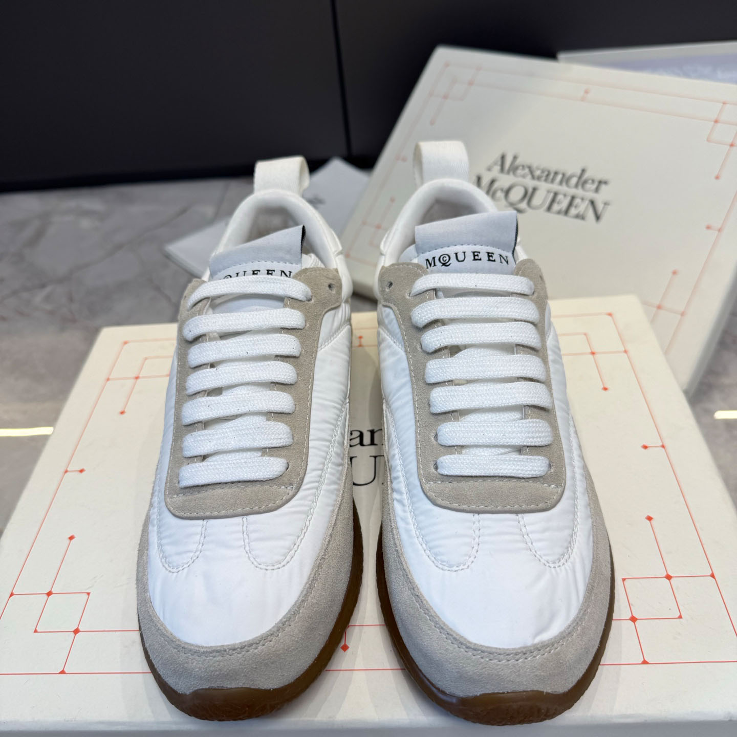 Alexander McQueen EC1 Sneaker In White - DopestKickz