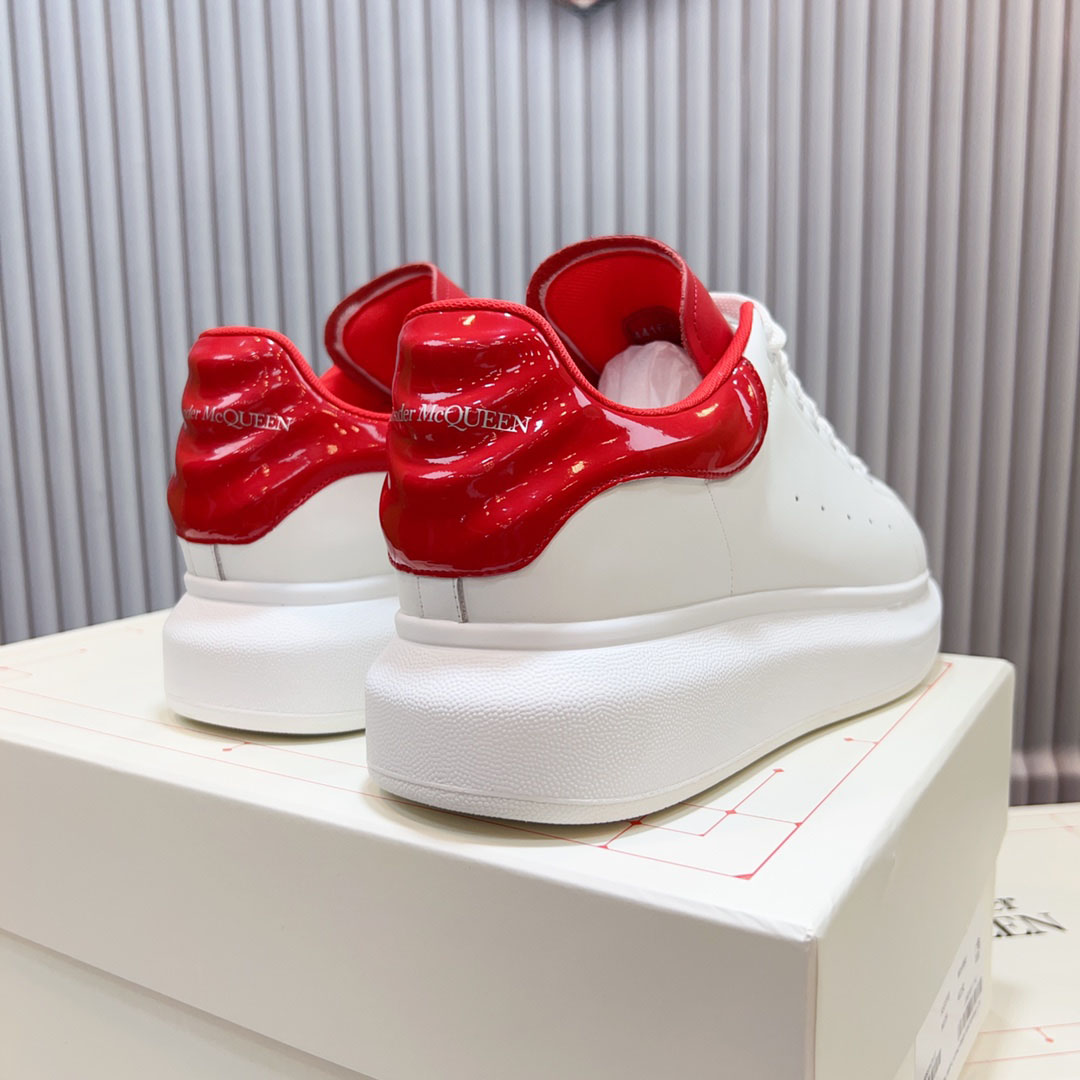 Alexander McQueen Oversized Sneaker 'White Lust Red' - DopestKickz