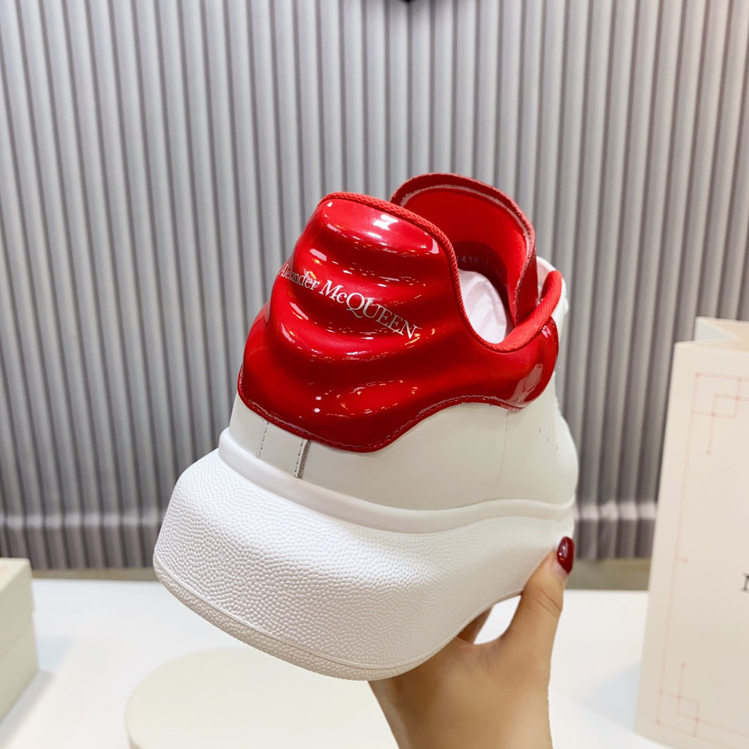 Alexander McQueen Oversized Sneaker 'White Lust Red' - DopestKickz