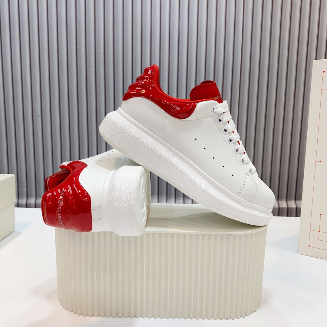 Alexander McQueen Oversized Sneaker 'White Lust Red' - DopestKickz