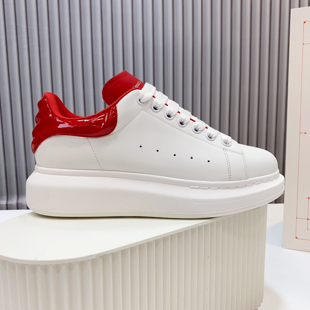 Alexander McQueen Oversized Sneaker 'White Lust Red' - DopestKickz
