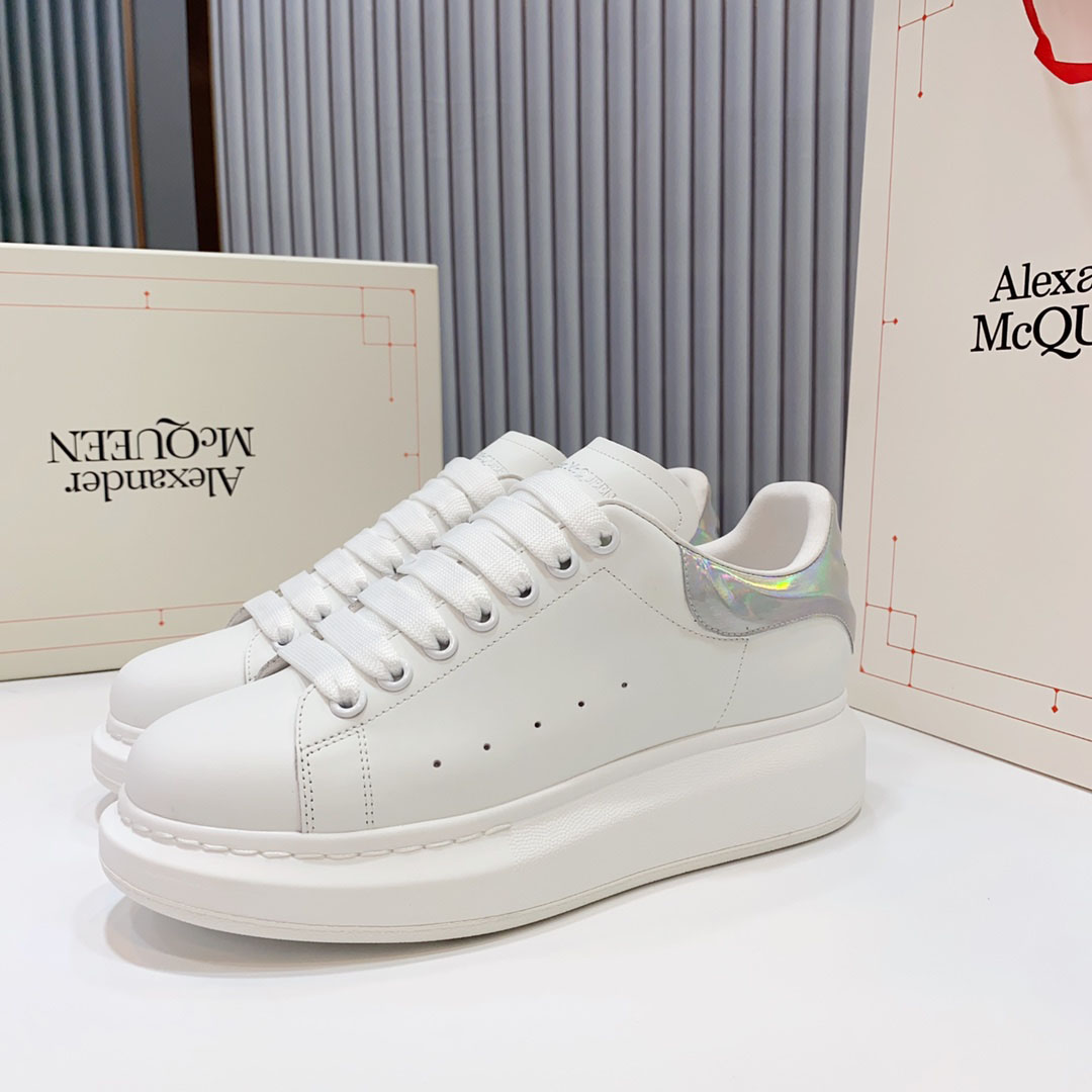 Alexander McQueen Oversized Sneaker 'White Iridescent' - DopestKickz