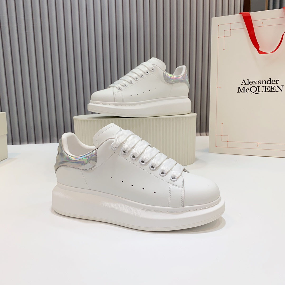 Alexander McQueen Oversized Sneaker 'White Iridescent' - DopestKickz
