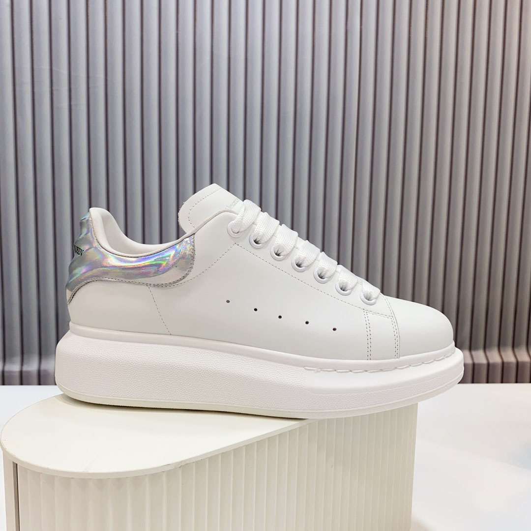 Alexander McQueen Oversized Sneaker 'White Iridescent' - DopestKickz