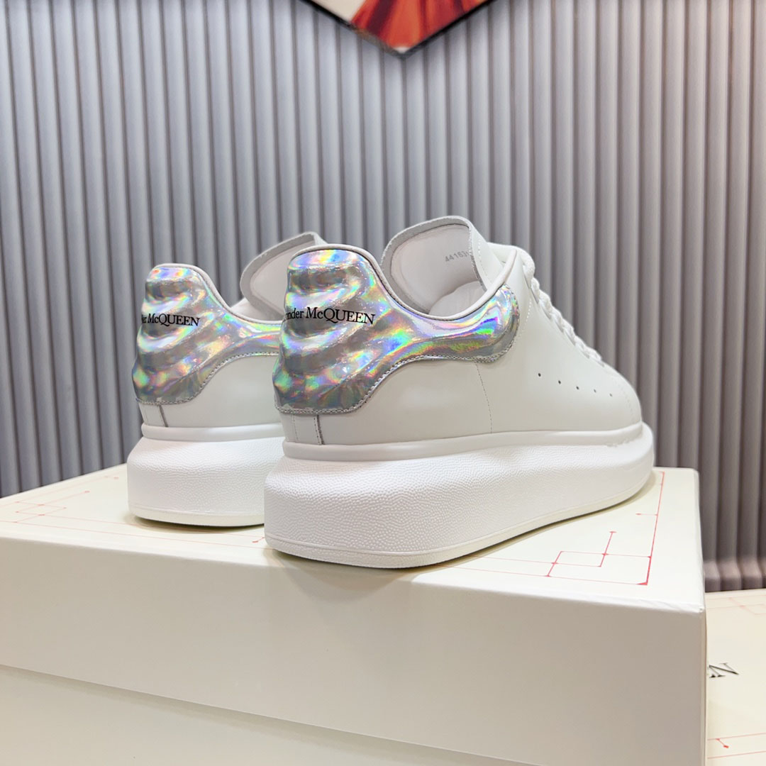 Alexander McQueen Oversized Sneaker 'White Iridescent' - DopestKickz