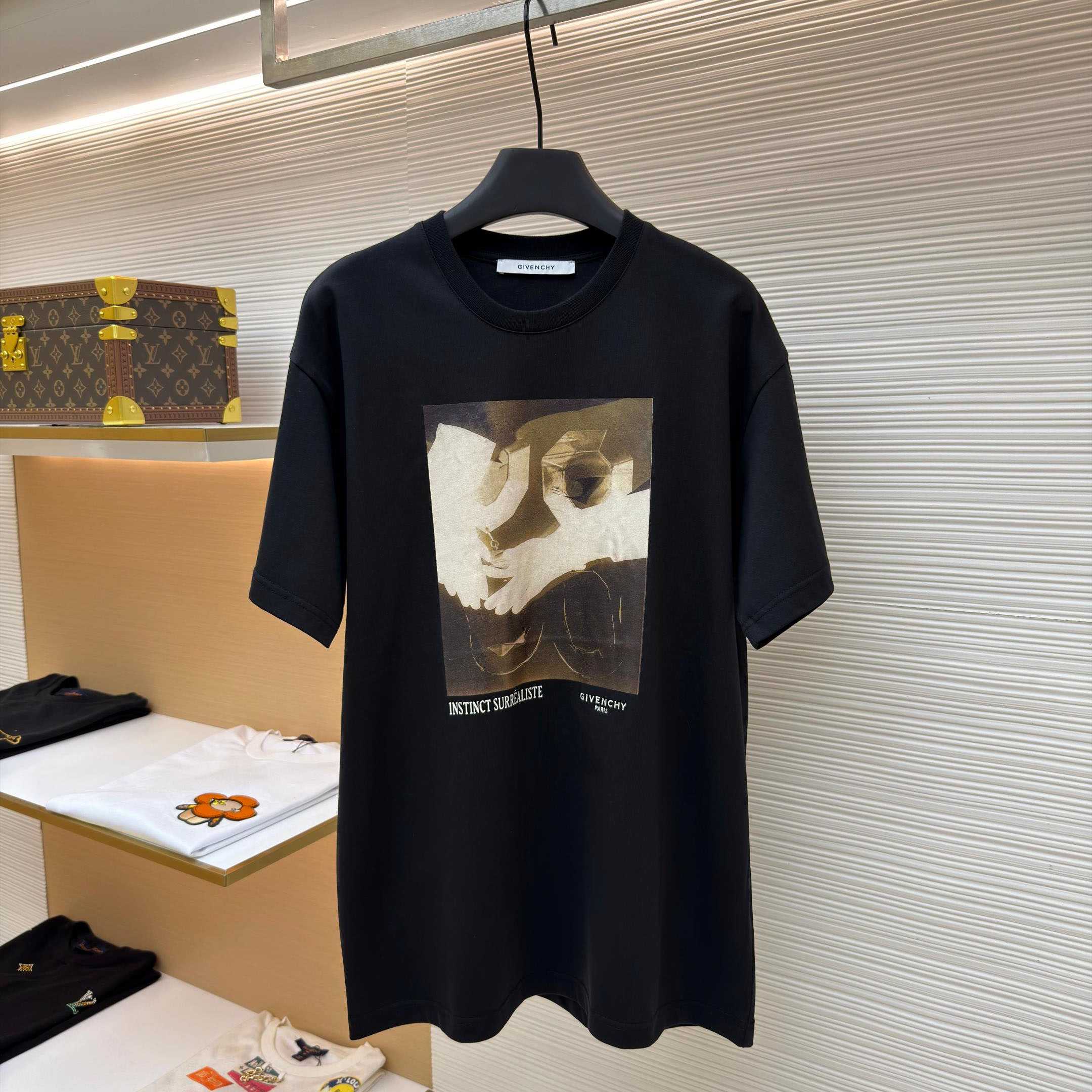 Givenchy T-shirt In Cotton With Surrealism Print - DopestKickz
