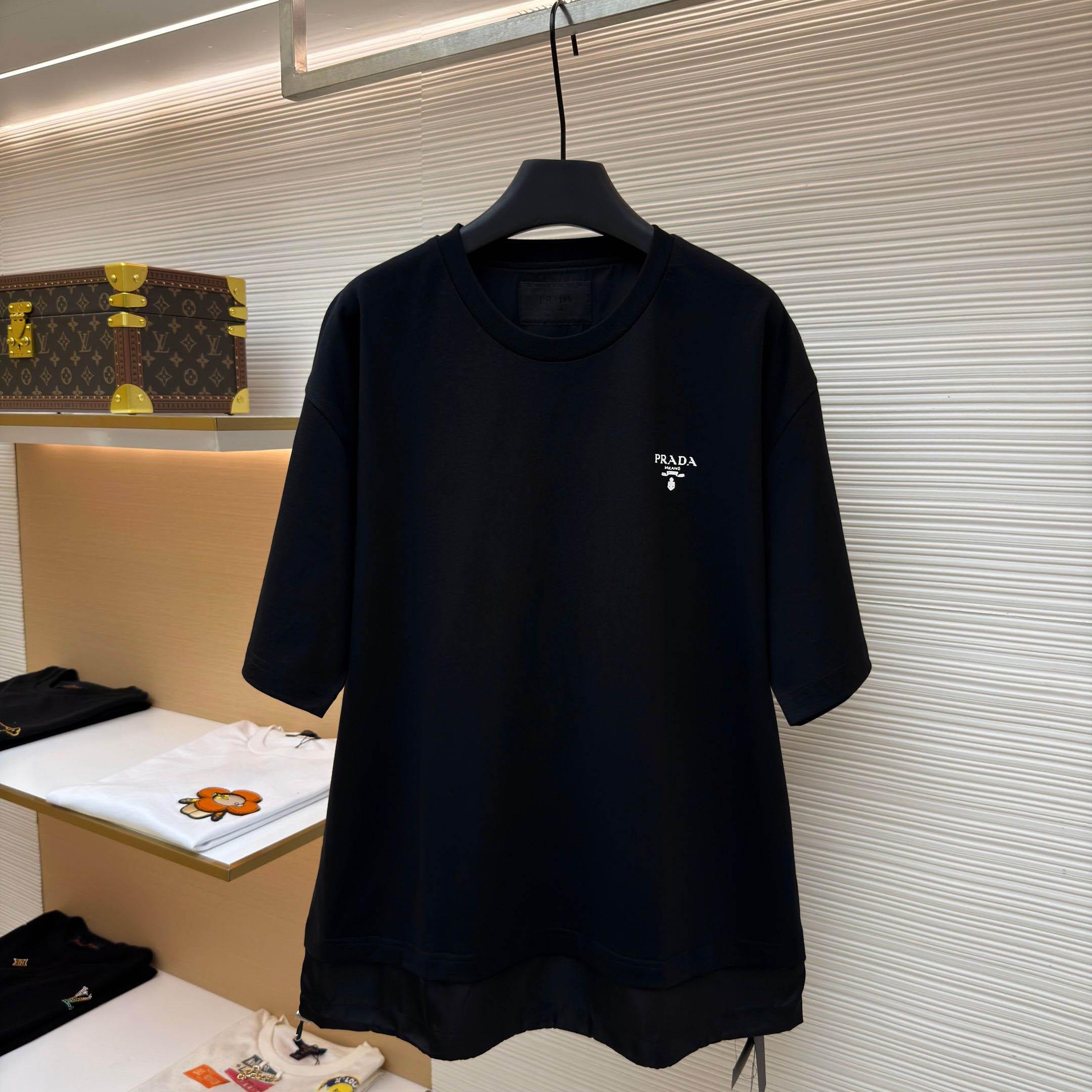 Prada Re-Nylon T-Shirt 'Black' - DopestKickz