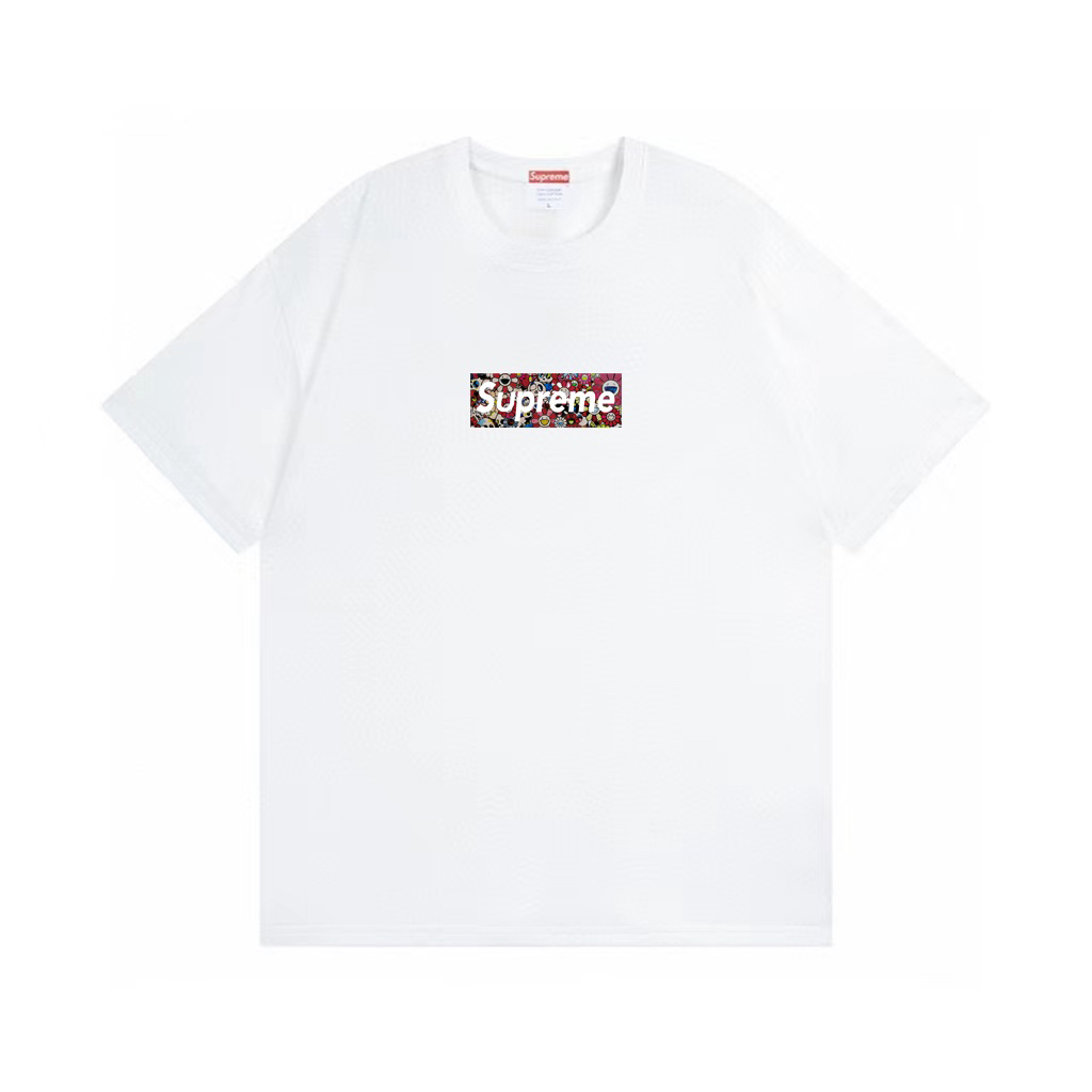 Supreme x Murakami COVID-19 Relief Box Logo Tee 'White' - DopestKickz