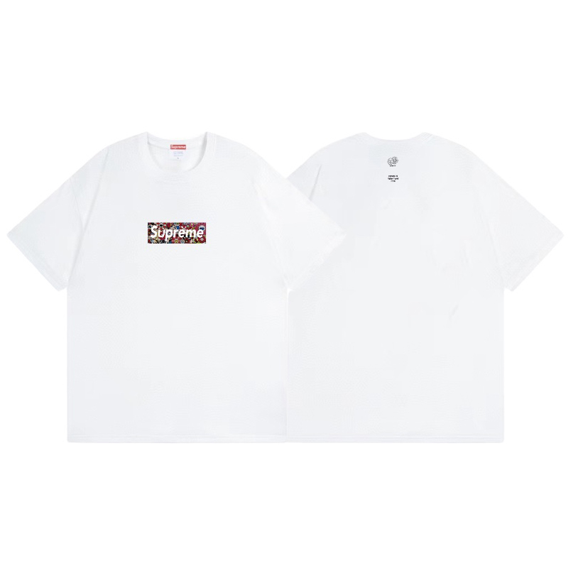 Supreme x Murakami COVID-19 Relief Box Logo Tee 'White' - DopestKickz