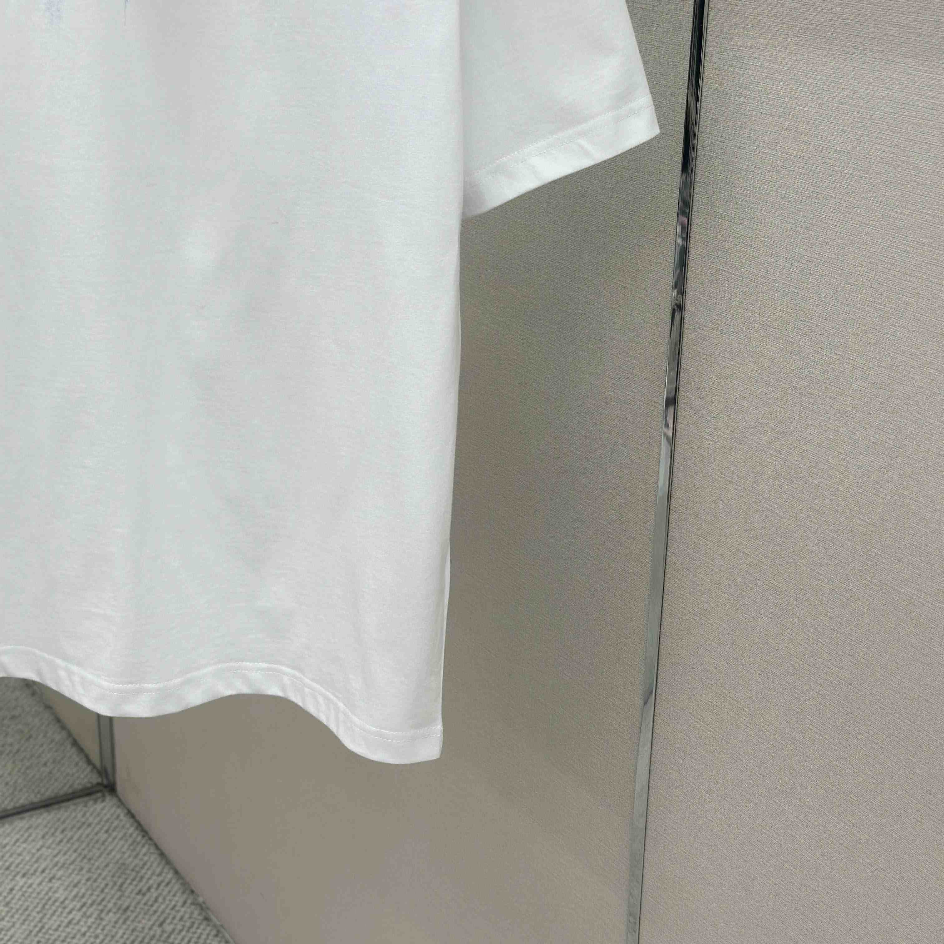 Balenciaga Wet Brush Oversized T-shirt In White - DopestKickz