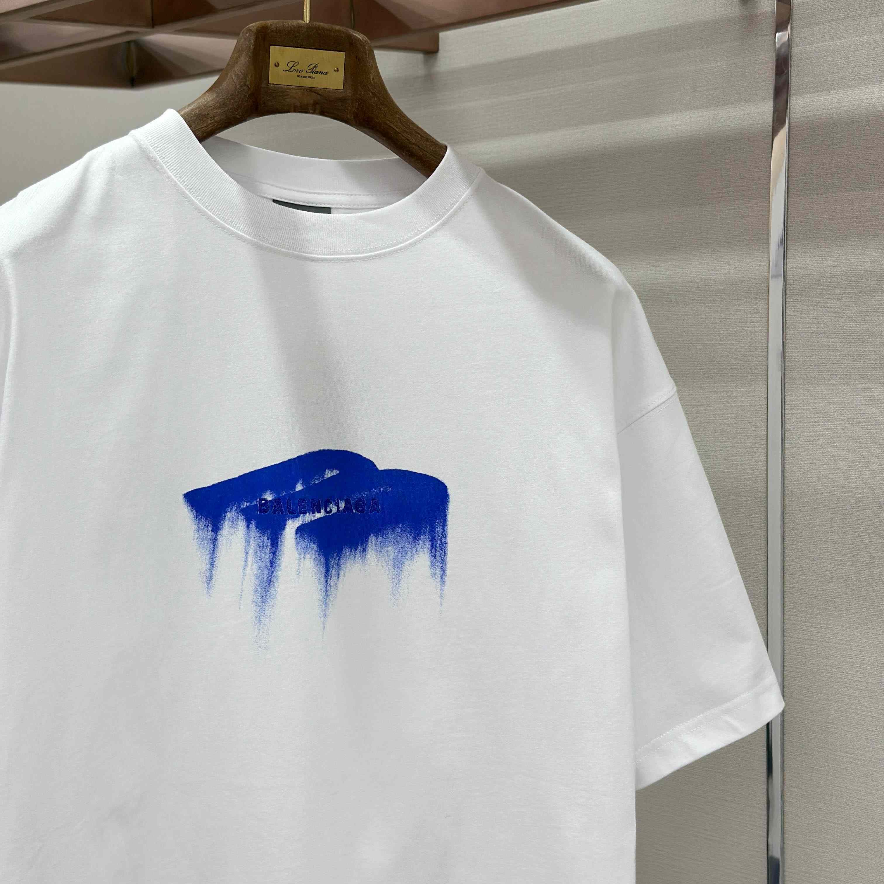 Balenciaga Wet Brush Oversized T-shirt In White - DopestKickz