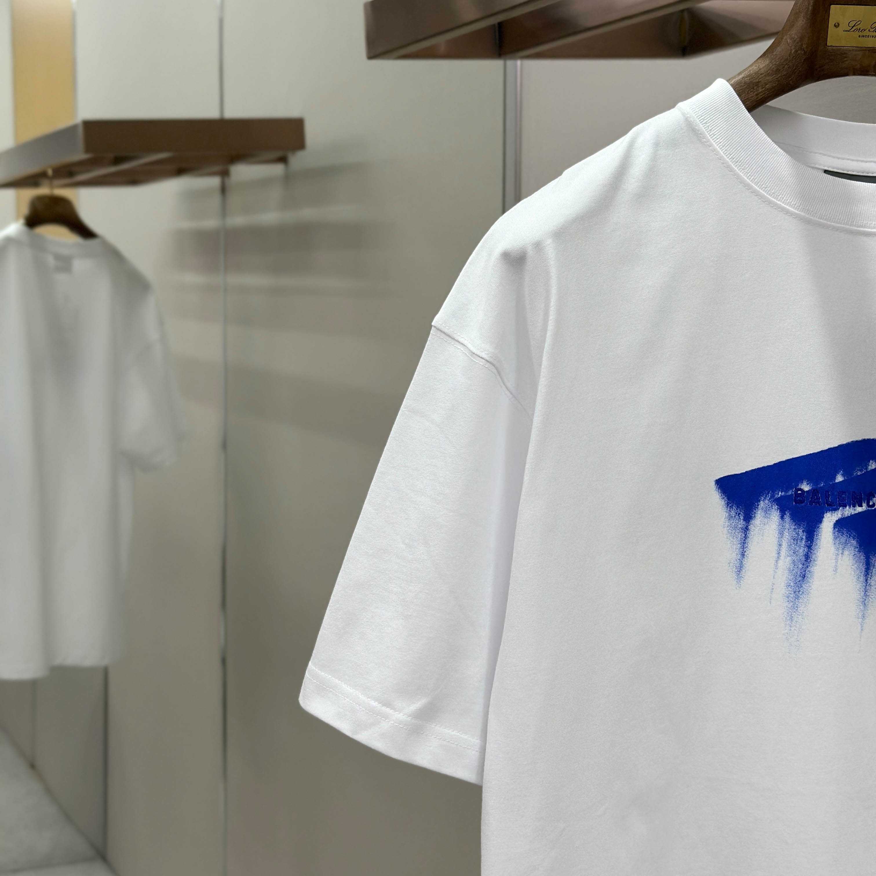 Balenciaga Wet Brush Oversized T-shirt In White - DopestKickz