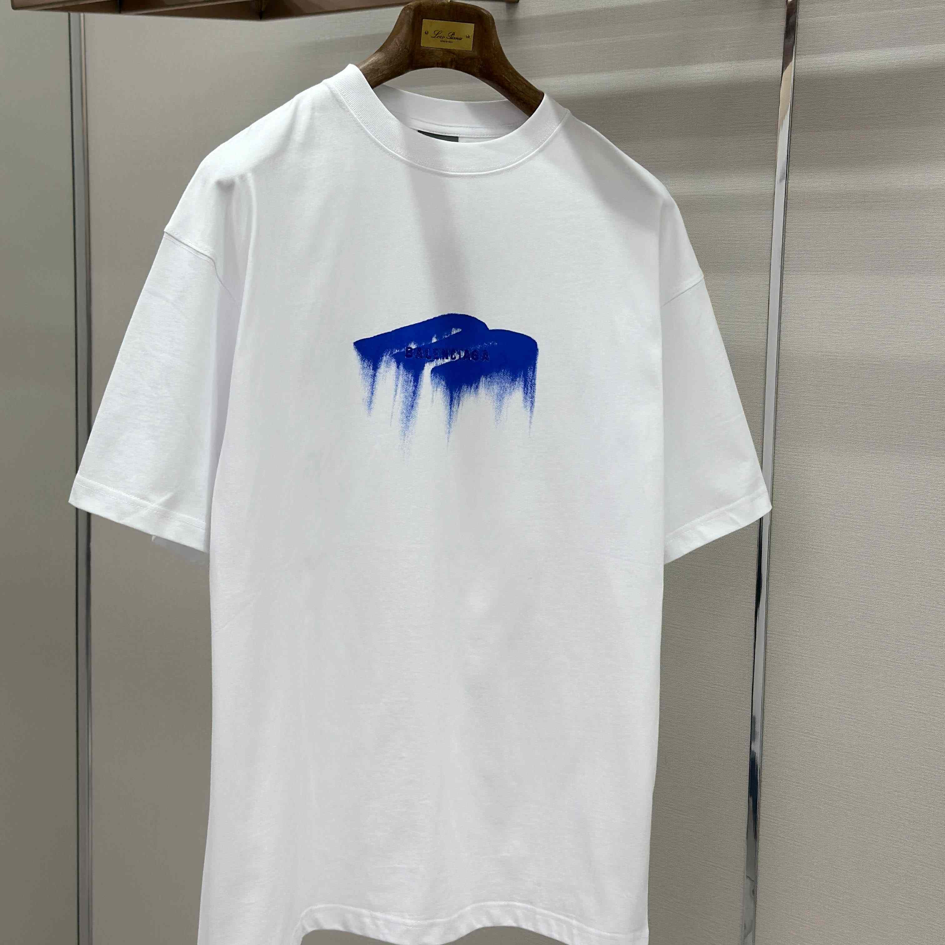 Balenciaga Wet Brush Oversized T-shirt In White - DopestKickz