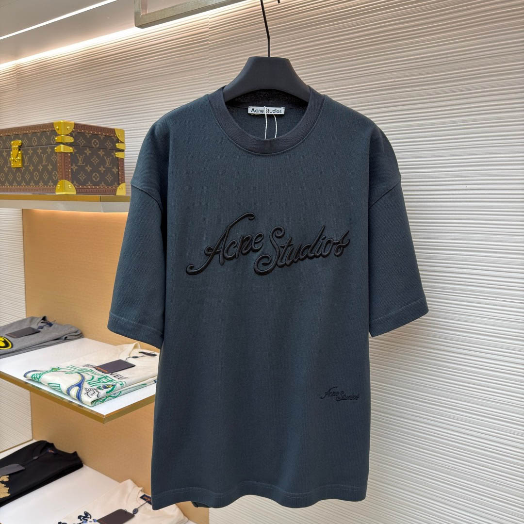 Acne Studios  Embroidered Logo T-shirt - DopestKickz