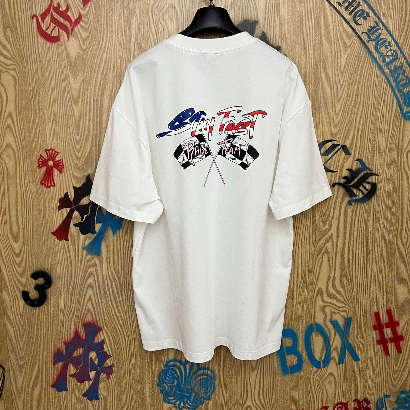 Chrome Hearts Matty Boy Stay Fast Tee 'White' - DopestKickz