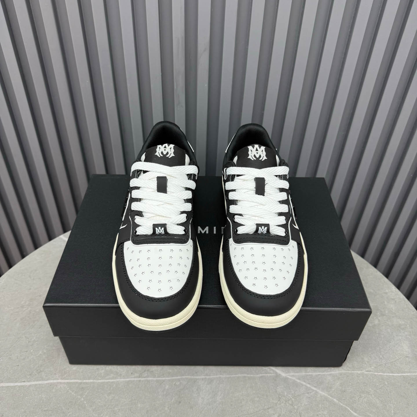 Amiri Black & White Newport Sneakers - DopestKickz