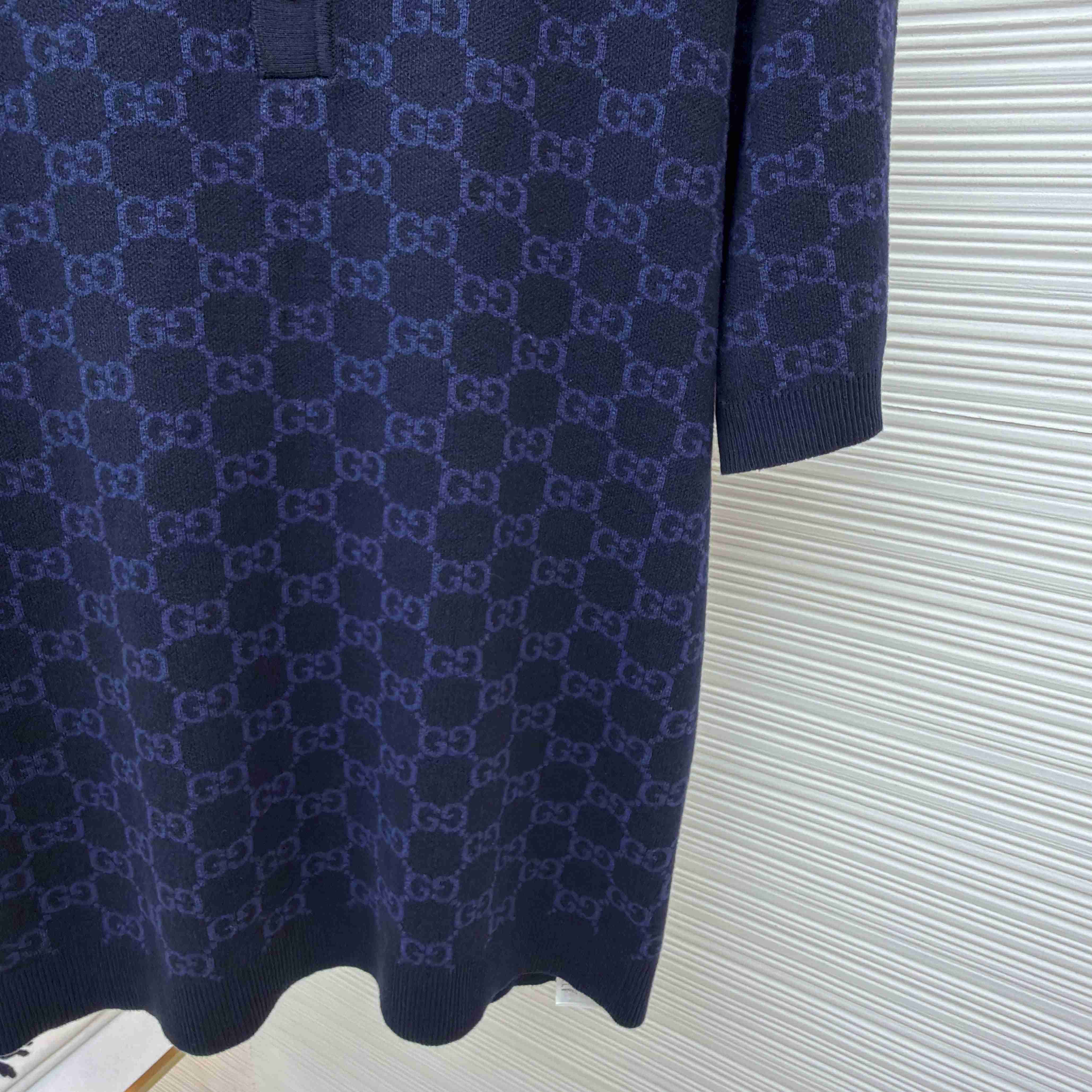 Gucci GG Cotton Silk Jacquard Polo Shirt - DopestKickz