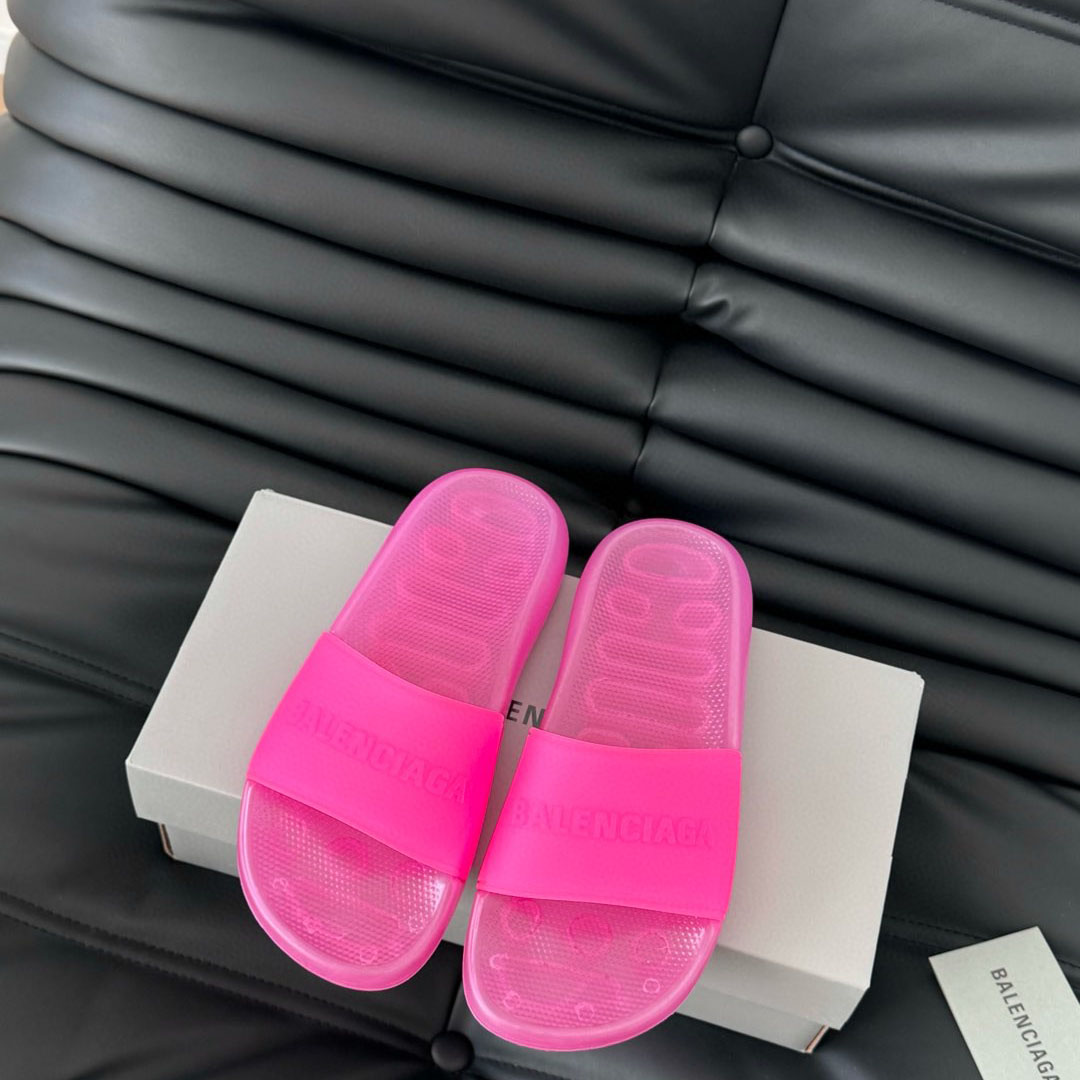 Balenciaga Pool Transparent Slide Sandal - DopestKickz