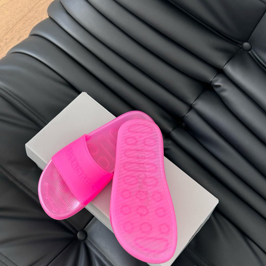 Balenciaga Pool Transparent Slide Sandal - DopestKickz