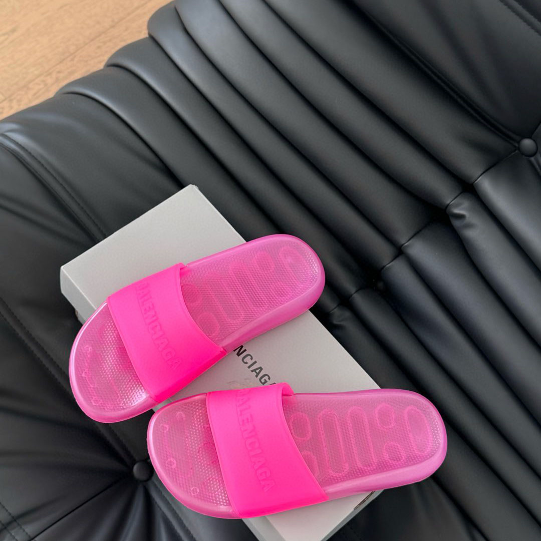 Balenciaga Pool Transparent Slide Sandal - DopestKickz