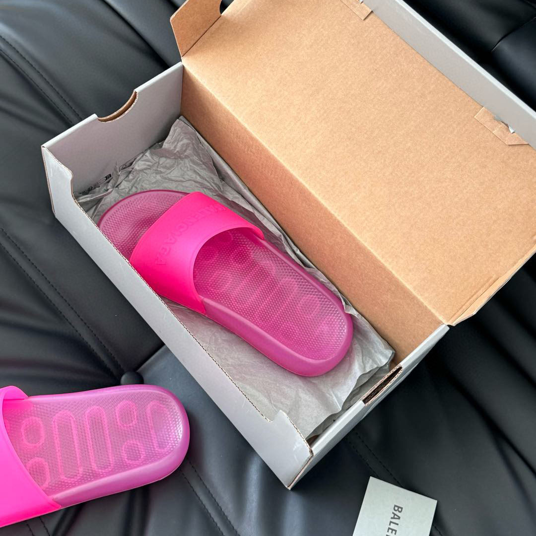 Balenciaga Pool Transparent Slide Sandal - DopestKickz
