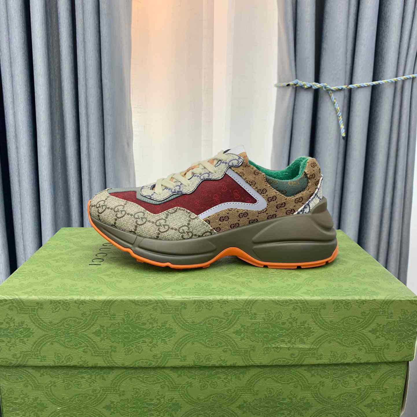 Gucci Rhyton 'Beige Brick Red' - DopestKickz