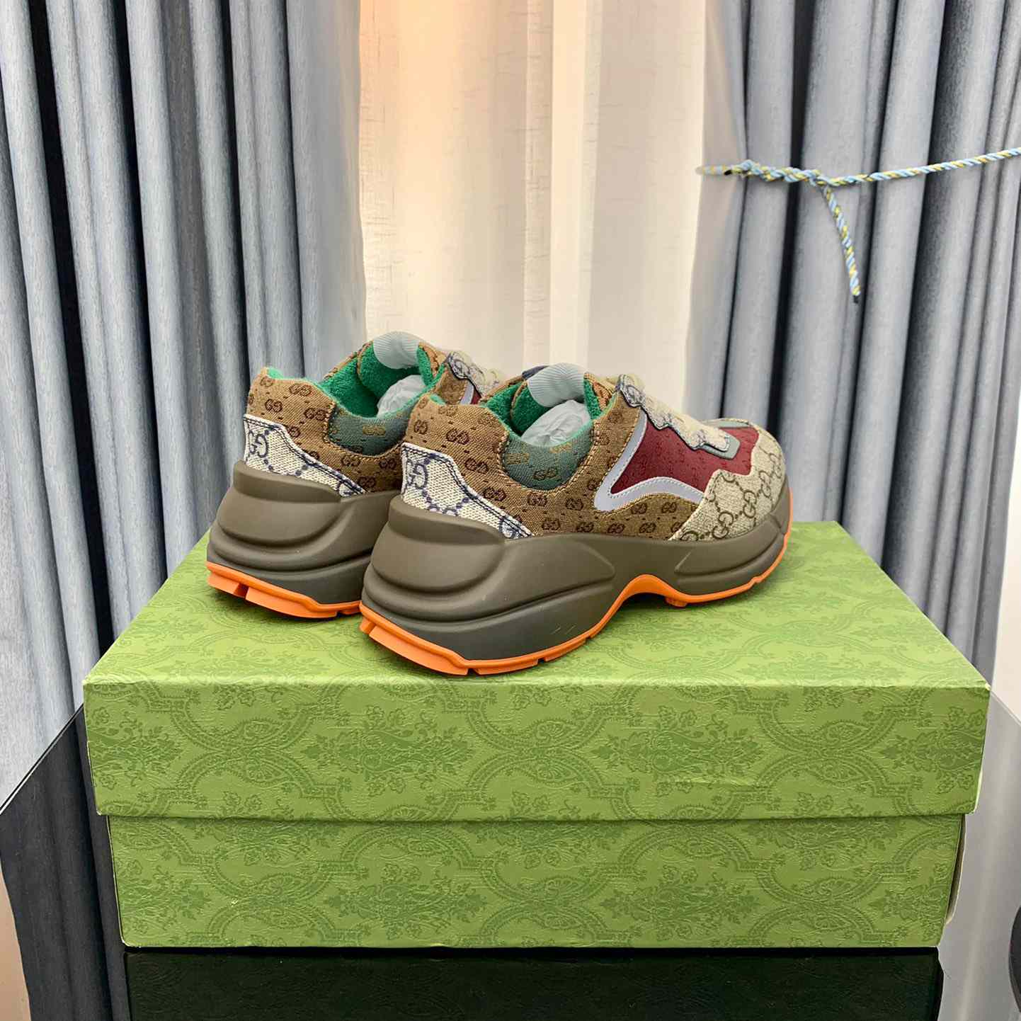 Gucci Rhyton 'Beige Brick Red' - DopestKickz