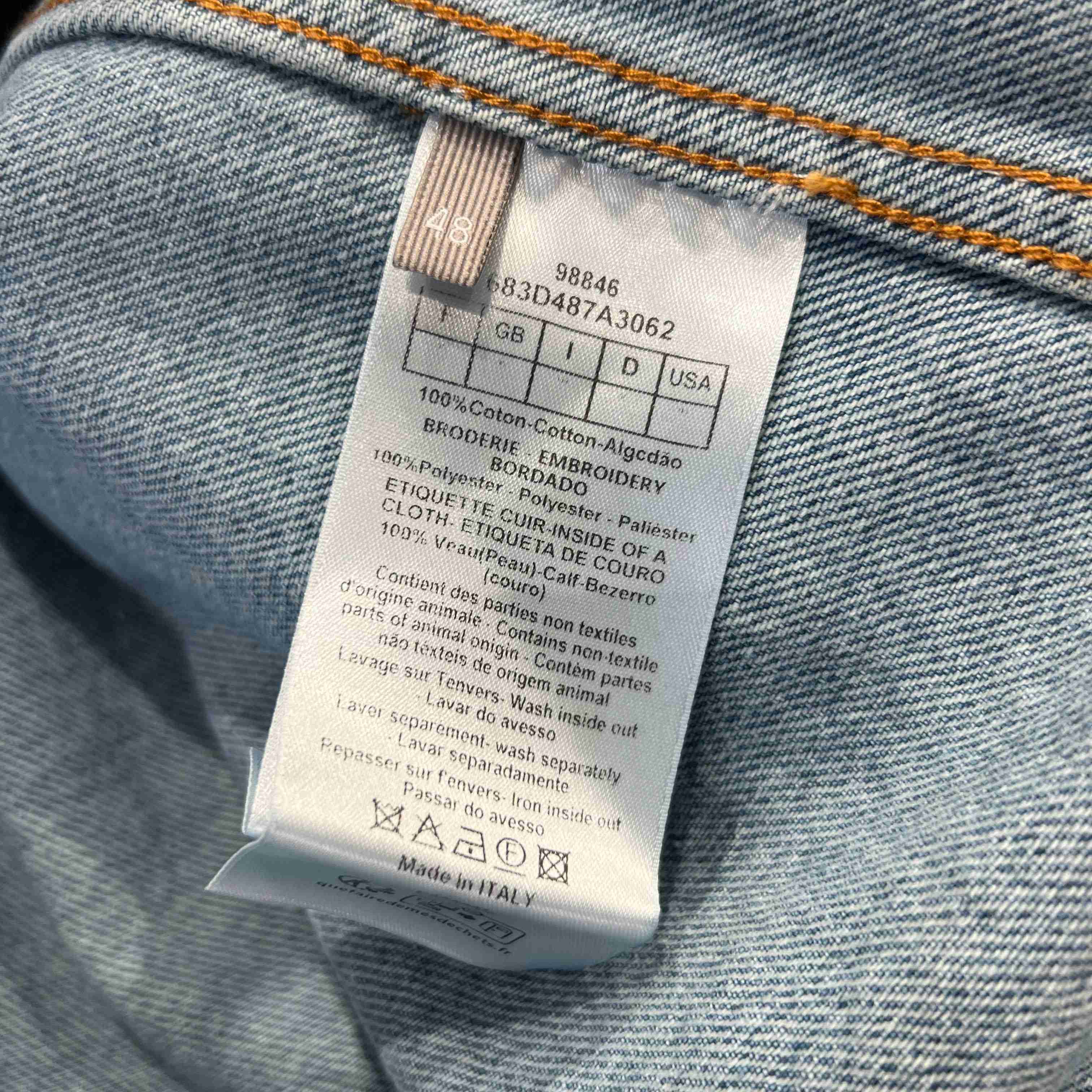 Dior Zipped Jacket Blue Cotton Twill - DopestKickz