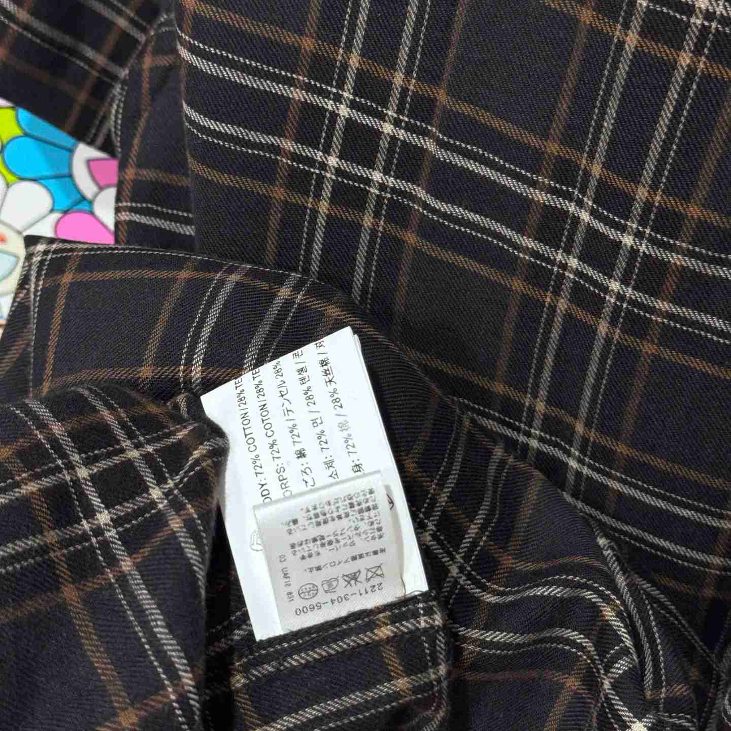 Chrome Hearts  Short Sleeve Flannel Zip Up Shirt - DopestKickz