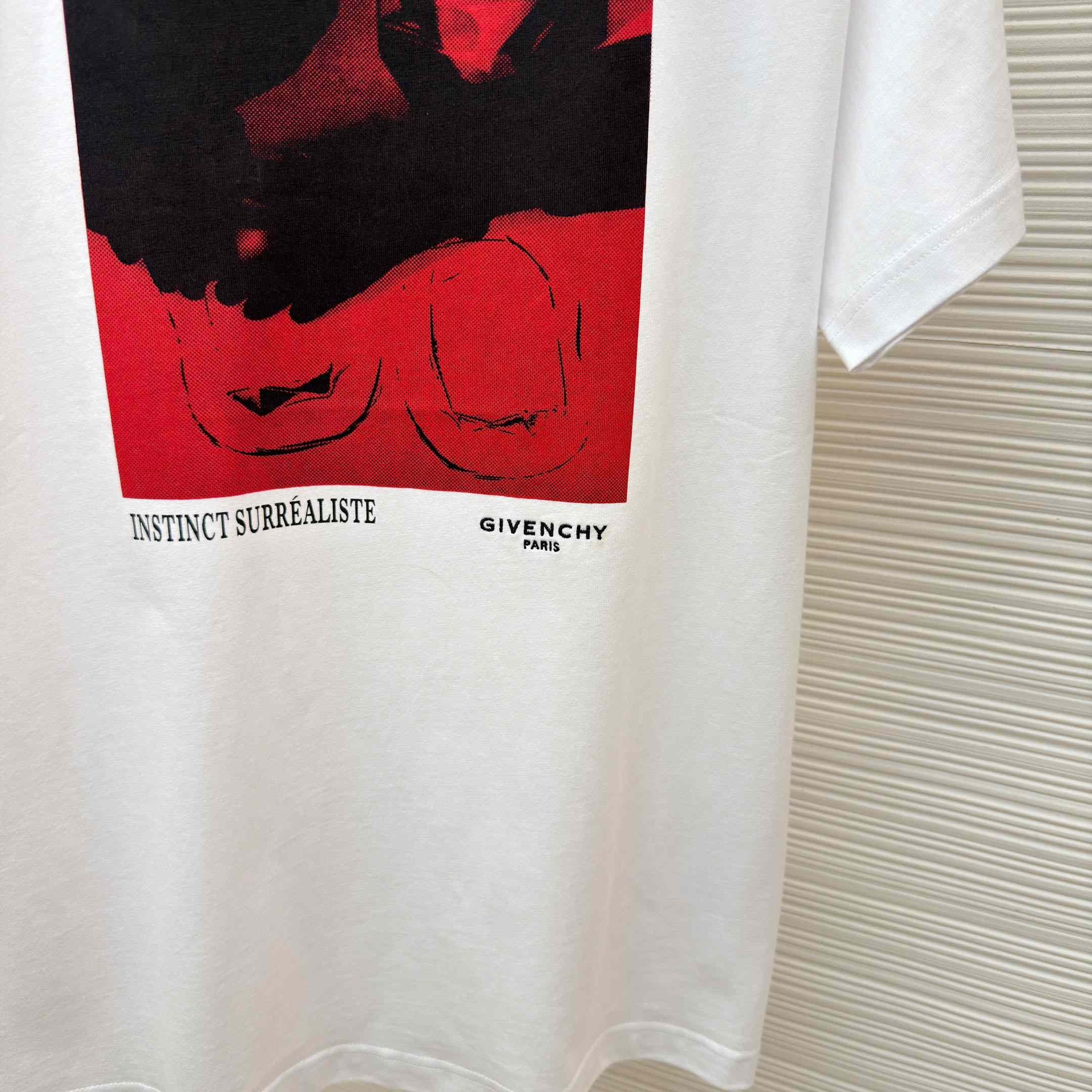 Givenchy T-shirt In Cotton With Surrealism Print - DopestKickz