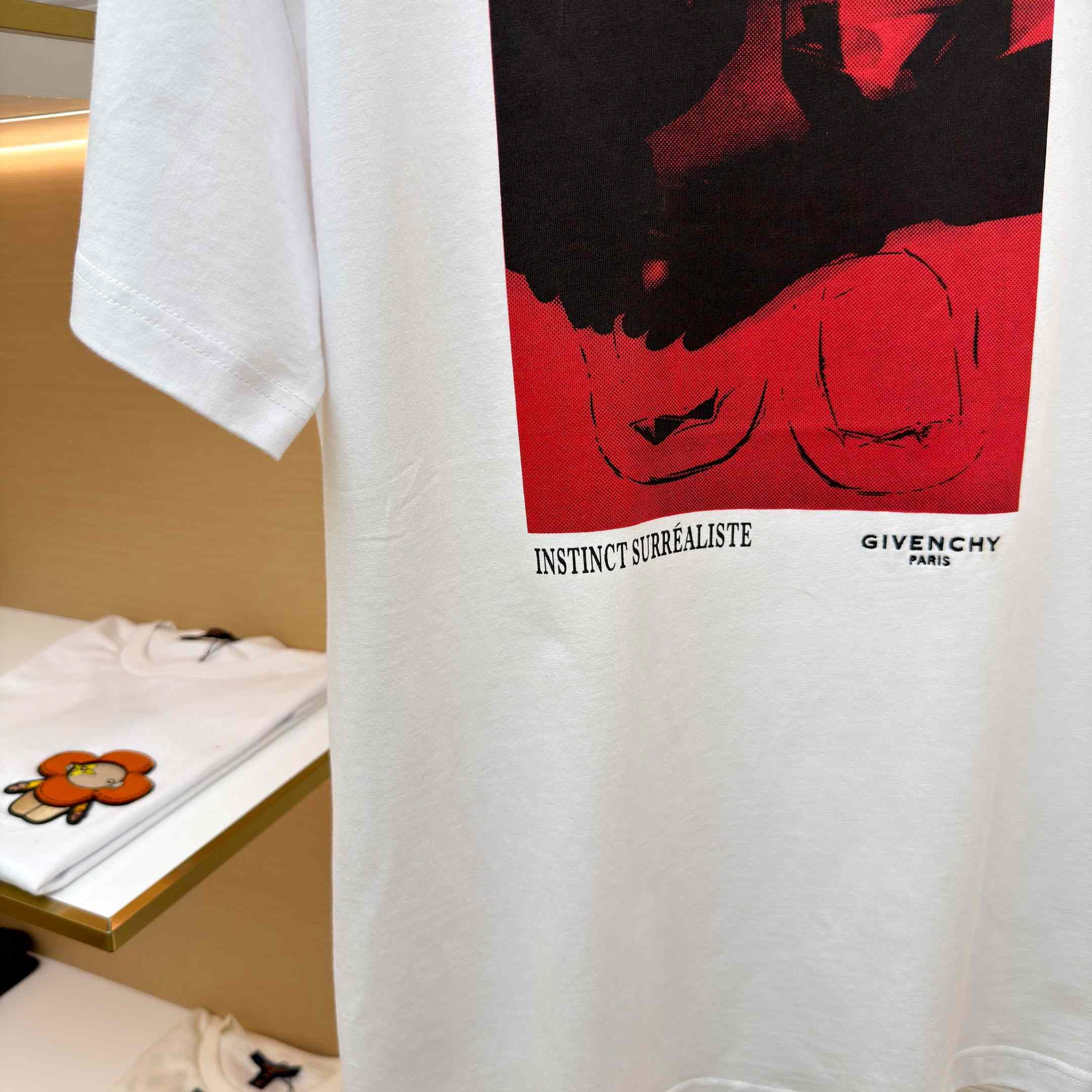 Givenchy T-shirt In Cotton With Surrealism Print - DopestKickz
