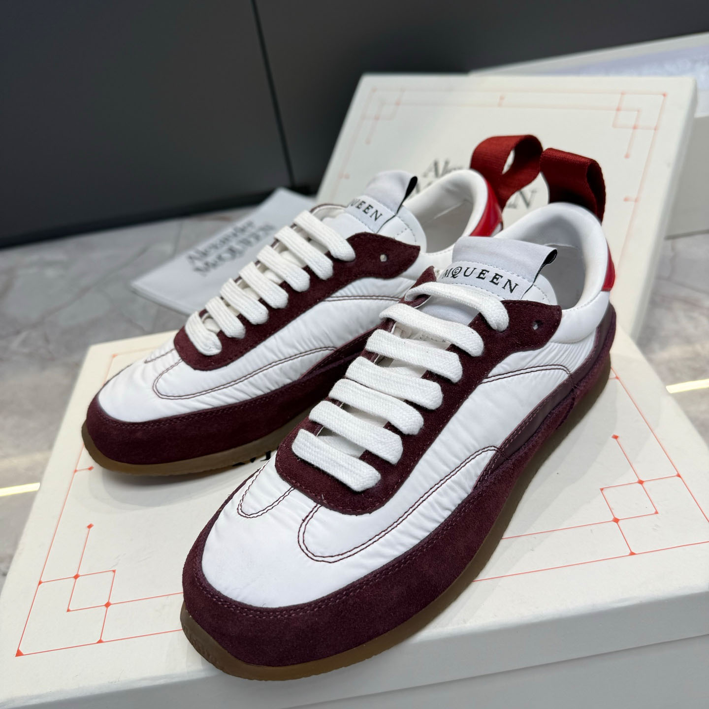 Alexander McQueen EC1 Sneaker In Beige/Brown - DopestKickz