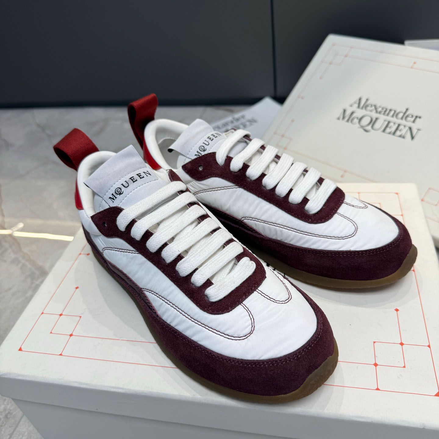 Alexander McQueen EC1 Sneaker In Beige/Brown - DopestKickz