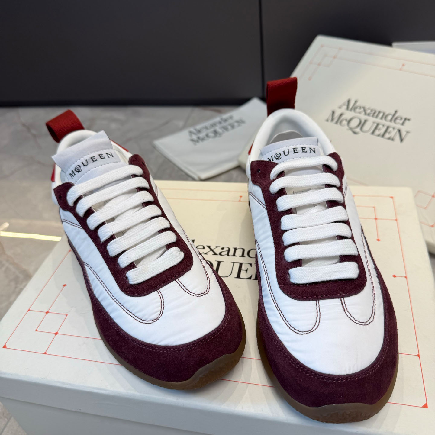 Alexander McQueen EC1 Sneaker In Beige/Brown - DopestKickz