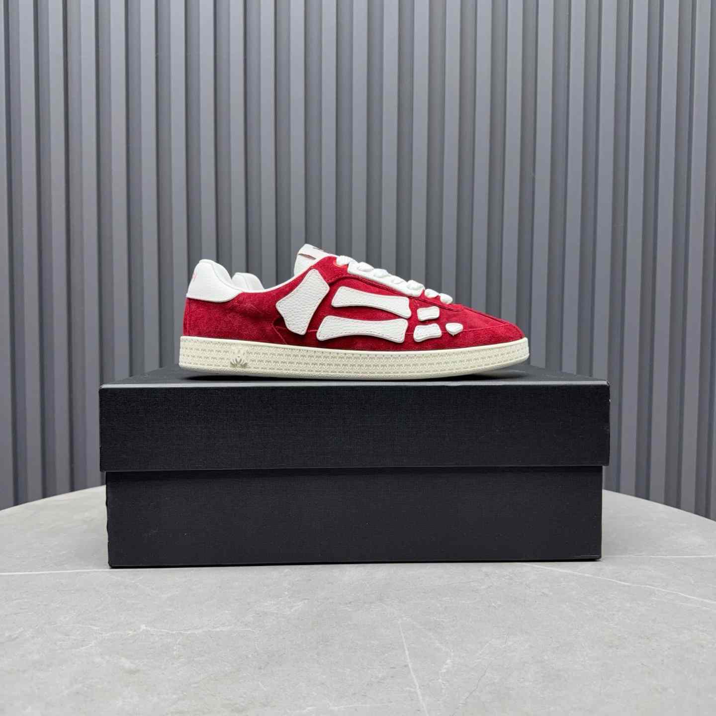Amiri Pacific 'Bones - Varsity Red' Sneakers - DopestKickz
